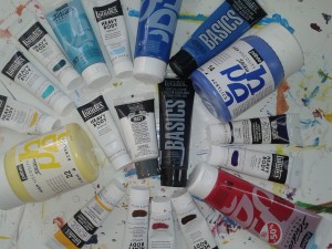 peintures tube liquitex pebeo