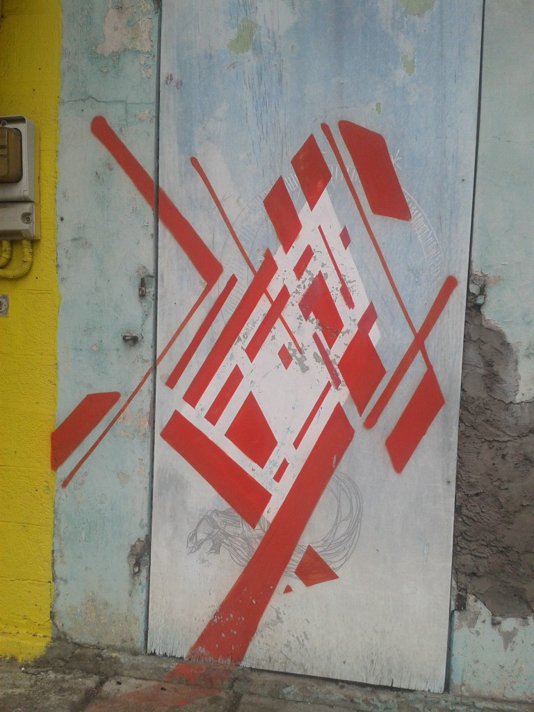 street art - geometrie - rouge