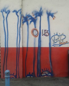 street art b.bird o les mains