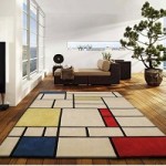 tapis mondrian salon