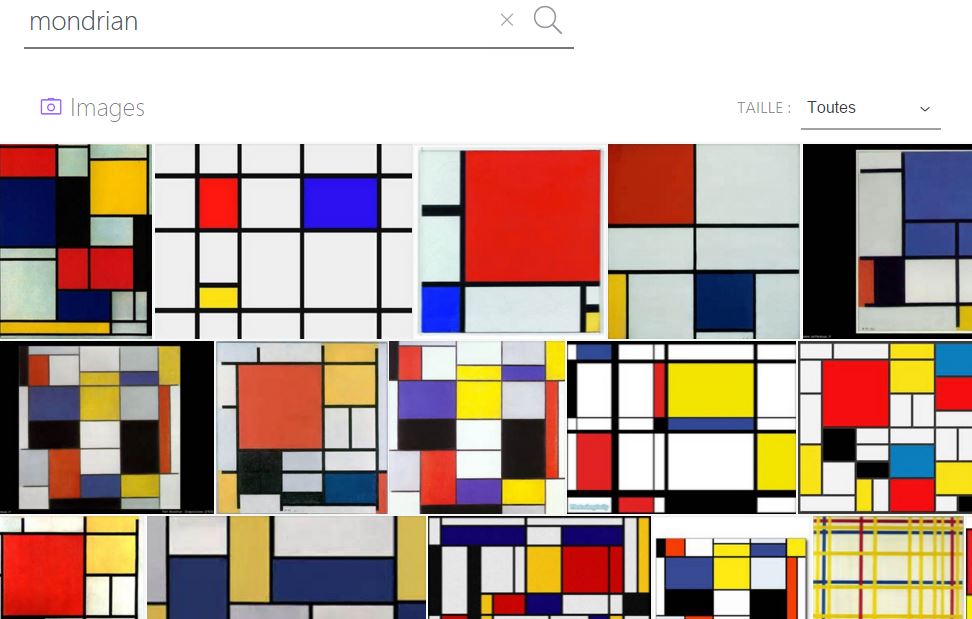 recherche image mondrian