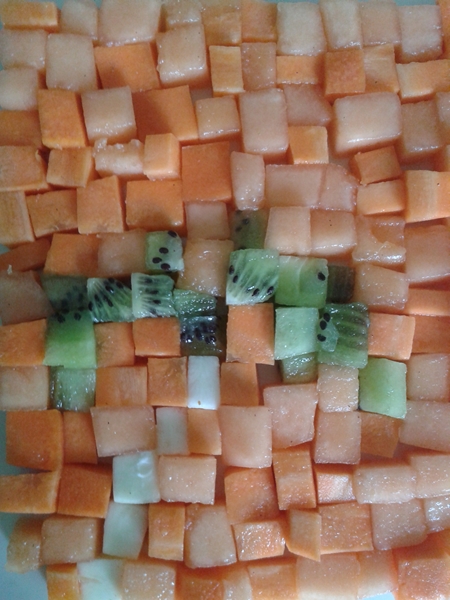 melon carotte kiwi cube palmier