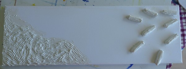 tableau tampon avant peinture