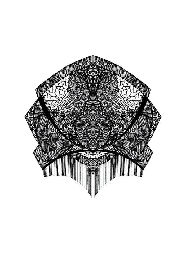 ford paul travail trait noir dessin masque noir