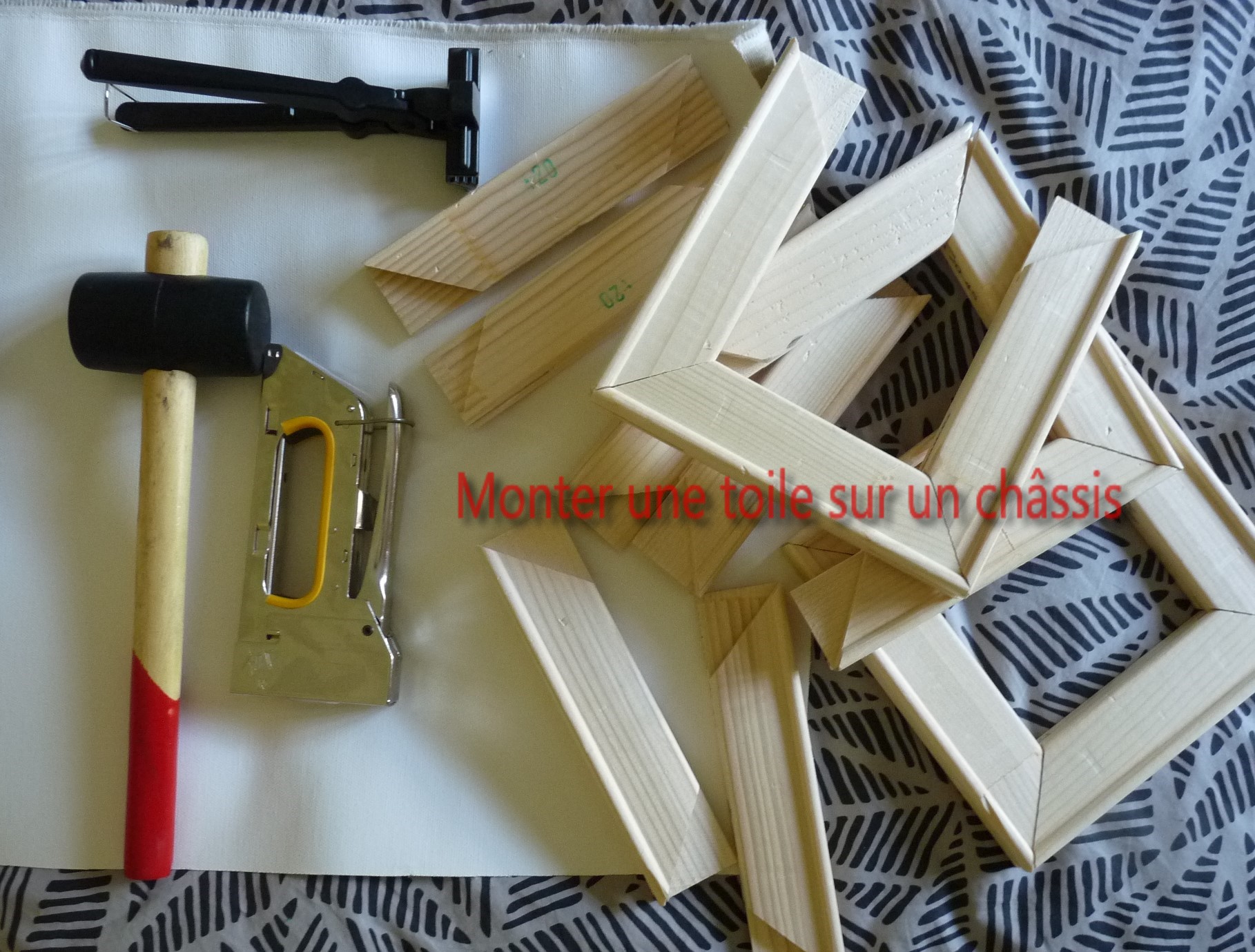 Comment monter une toile sur un châssis PiGMENTROPiE