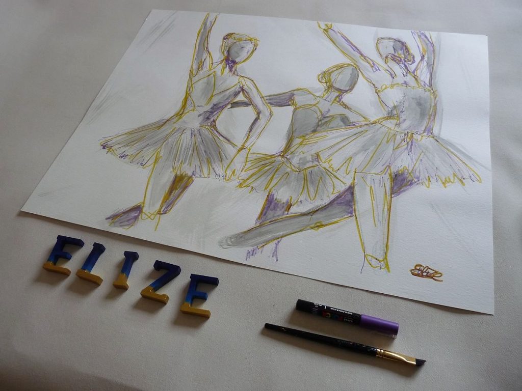 danseuses danse classique elize esquisse dessin artistique