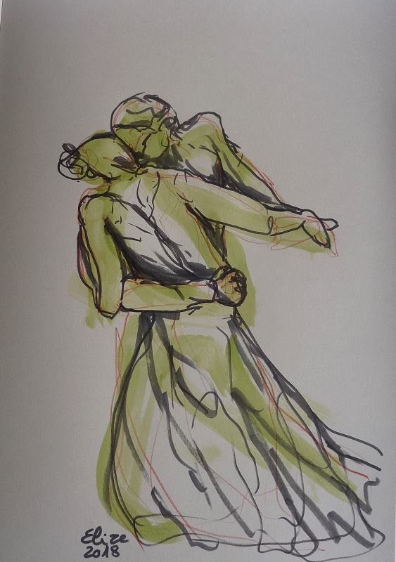 Camille Claudel Elize la valse danseurs sculpture