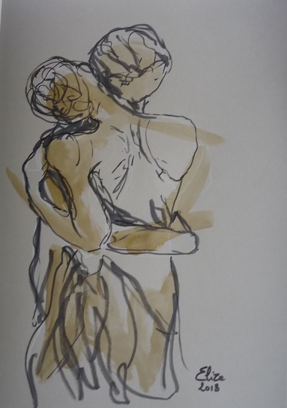 Camille Claudel Elize la valse danseurs sculpture détail