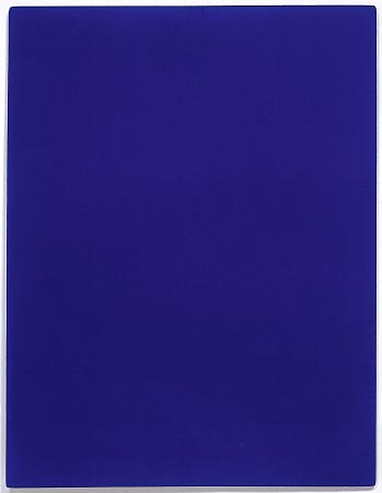 yves klein monochrome ikb peinture bleue bleu blue