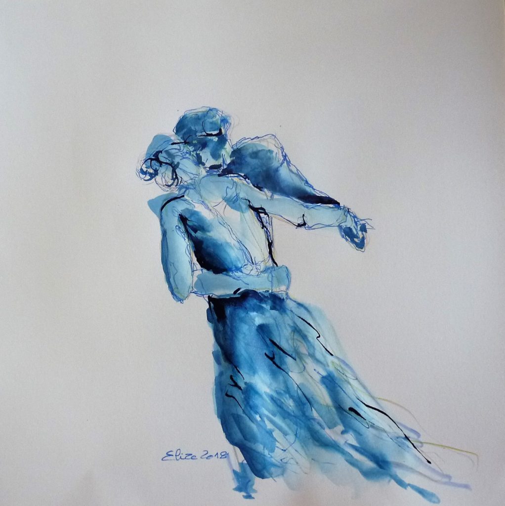elize esquisse danse camille claudel pigmentropie bleu valse amour complicite