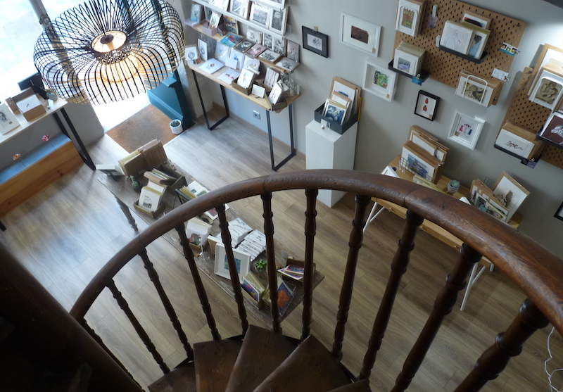 escalier bokheli carteriez art peinture boutique artiste bordeaux Elize pigmentropie