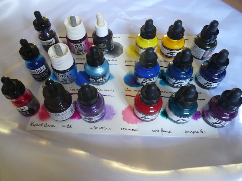 18 encres acryliques testées - ma marque préférée : Daler Rowney -  PiGMENTROPiE