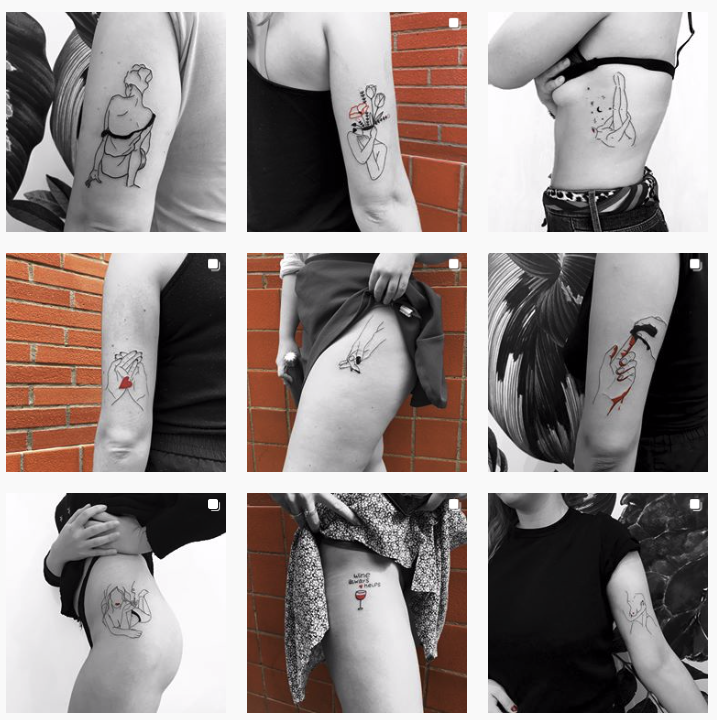 instagram les levres rouges tatou