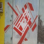 street art - geometrie - rouge
