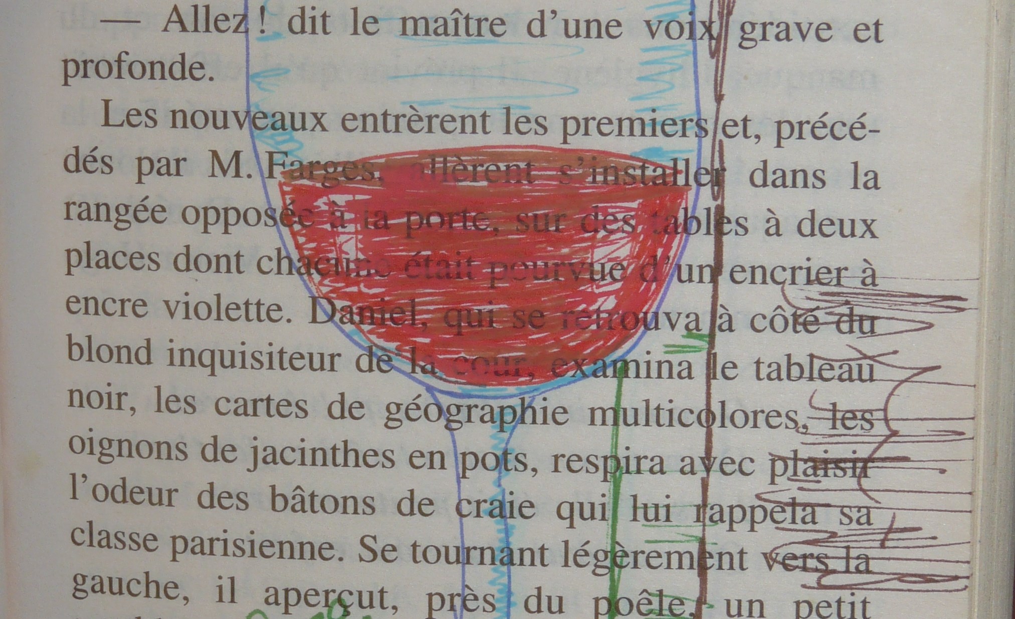 verre vin rouge dessin