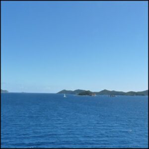 mer ile terre bleu