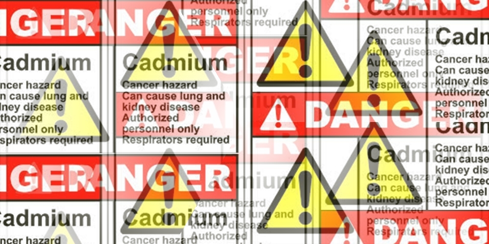 danger peinture au cadmium