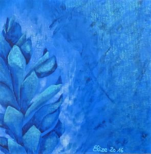alpinia detail bleu fleur tropicale