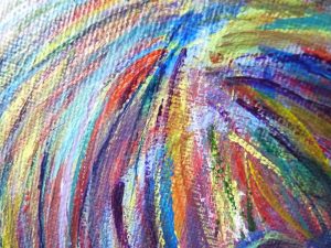 elize couleurs abstrait peinture trait cheveux