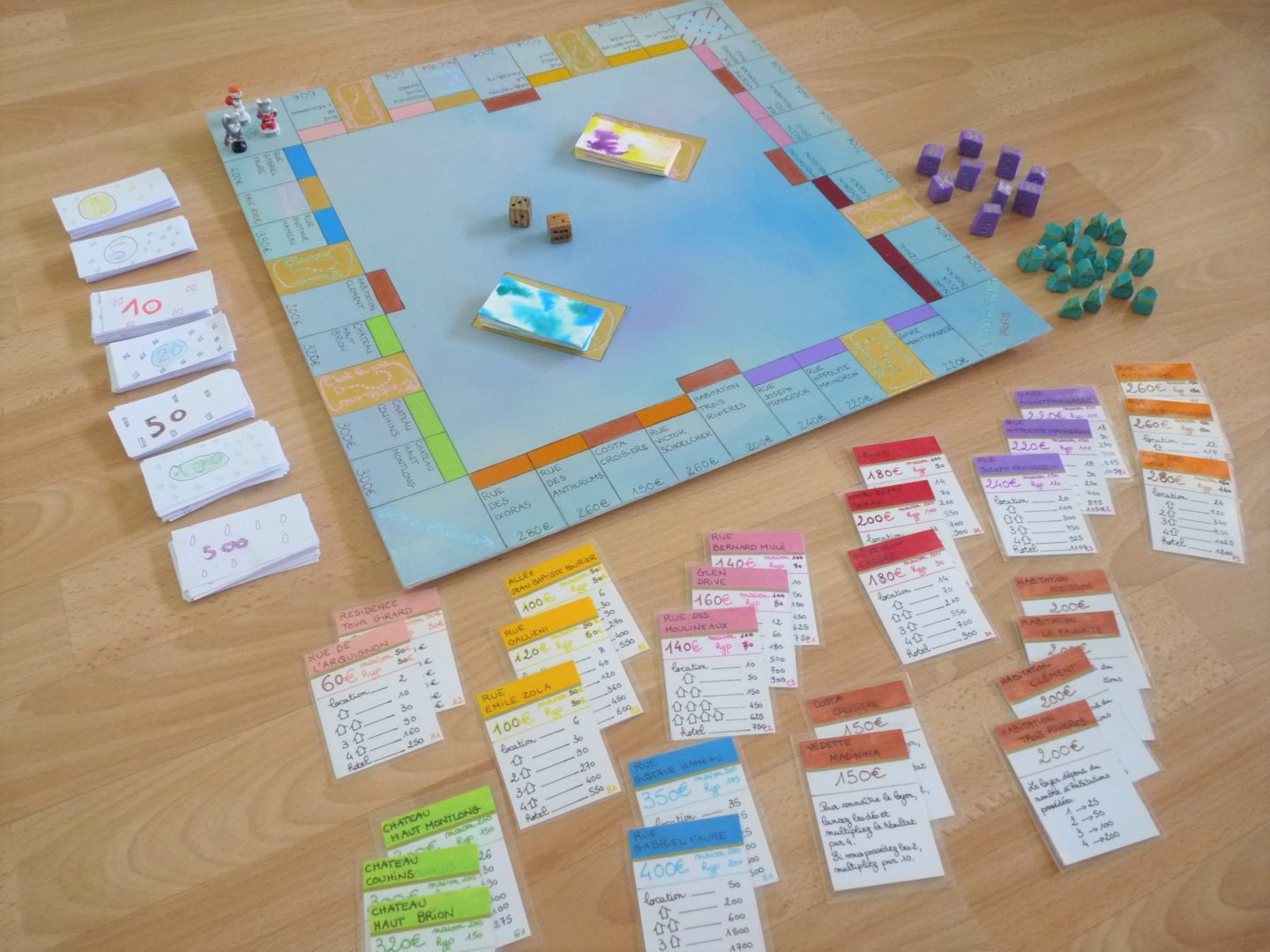 Monopoly personnalisé 100 fait maison PiGMENTROPiE