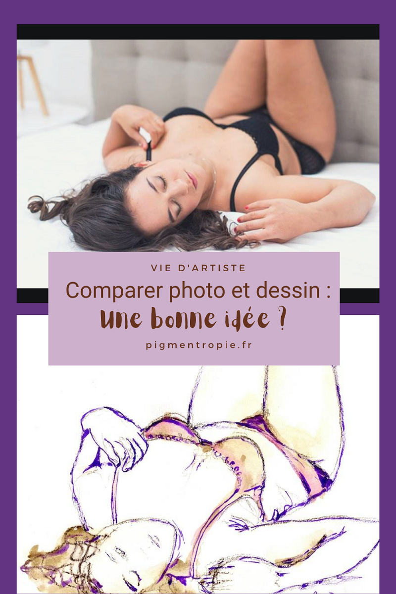 comparer photo et dessin d'artiste boudoir