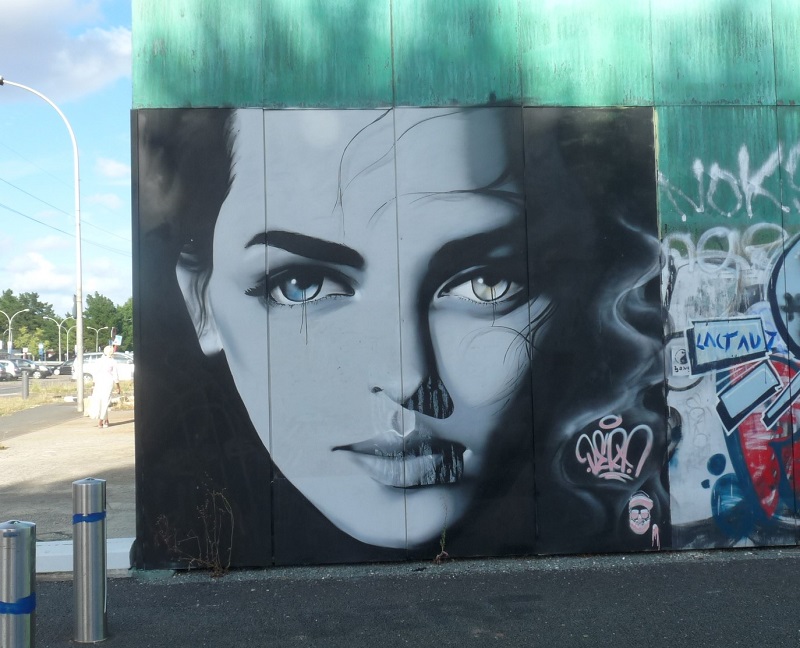 street art pessac portrait