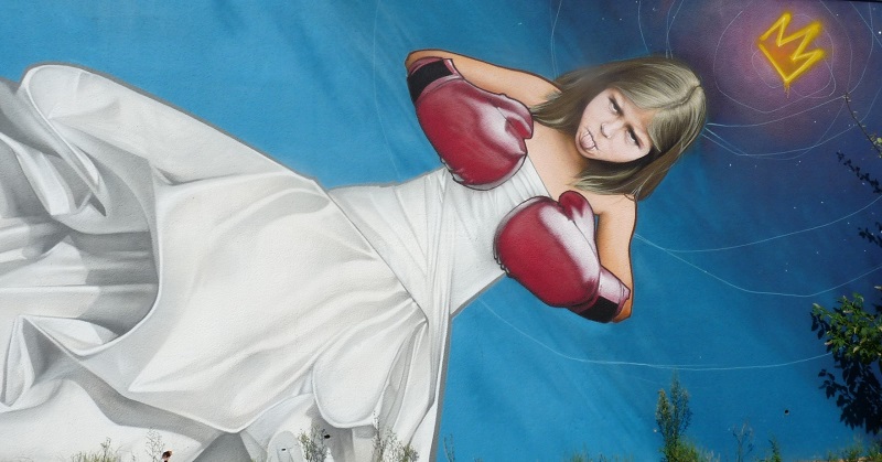 rooble boxe mariée street art pessac