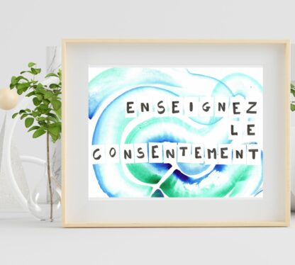 enseignez le consentement slogan
