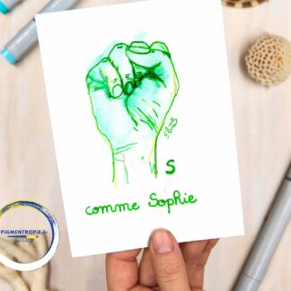 initiale personnalisée en lsf