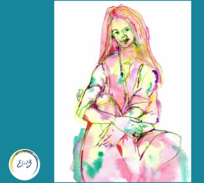 elize portrait aquarelle