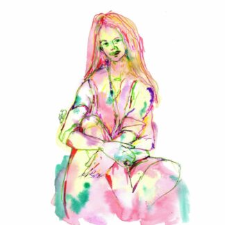 portrait femme colorée elize artistique