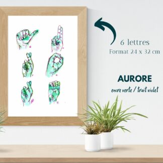 affiche sur commande unique art