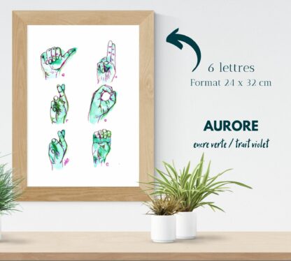 affiche sur commande unique art
