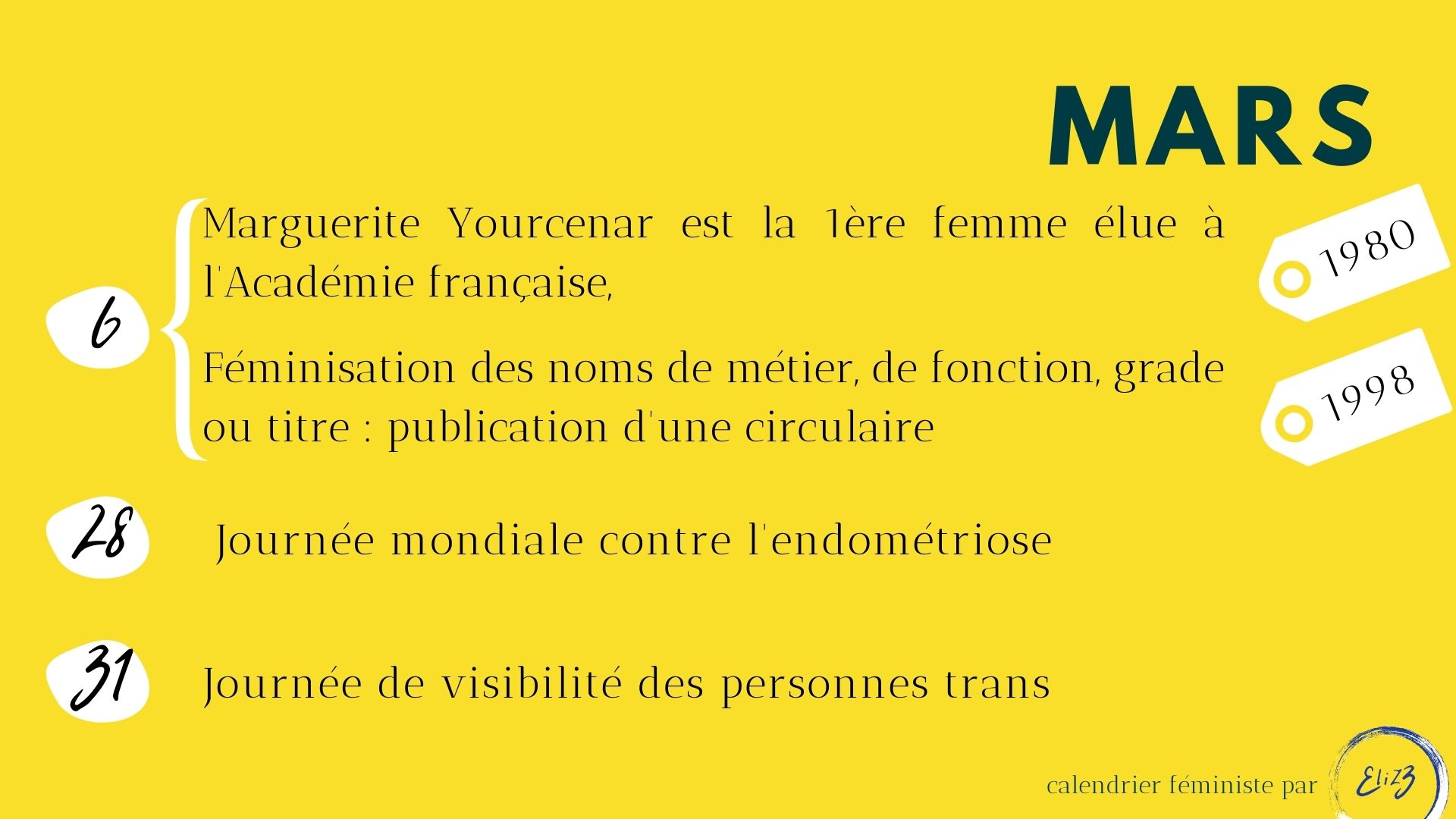 Date Ou Le Drapeau Francais Devient Officiel Calendrier féministe : les dates clés à retenir - PiGMENTROPiE