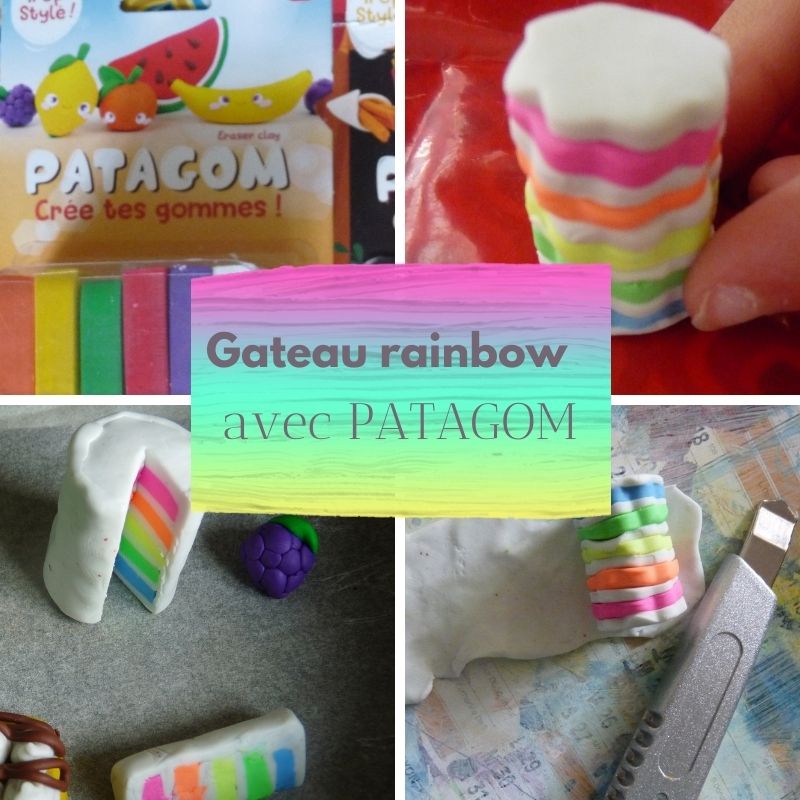 gateau rainbow modelage patagom