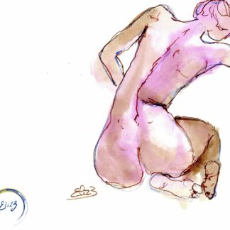 modele vivant dos nu essquisse elize