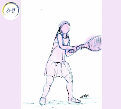 revers tennis enfant dessin