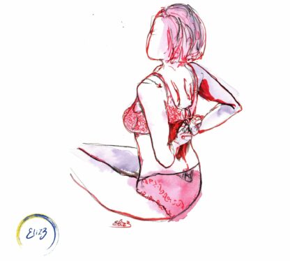 dégrafée intimité femme