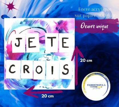 je te crois dessin carré collage artistique féministe