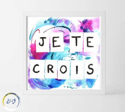 je crois cadre féministe collage
