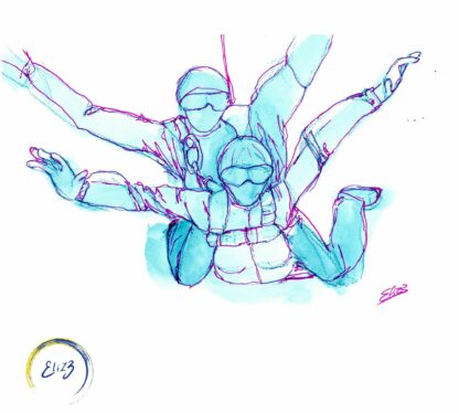 parachute en tandem