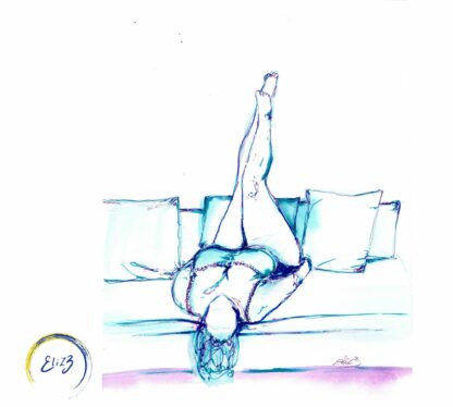 art sur papier modele vivant boudoir