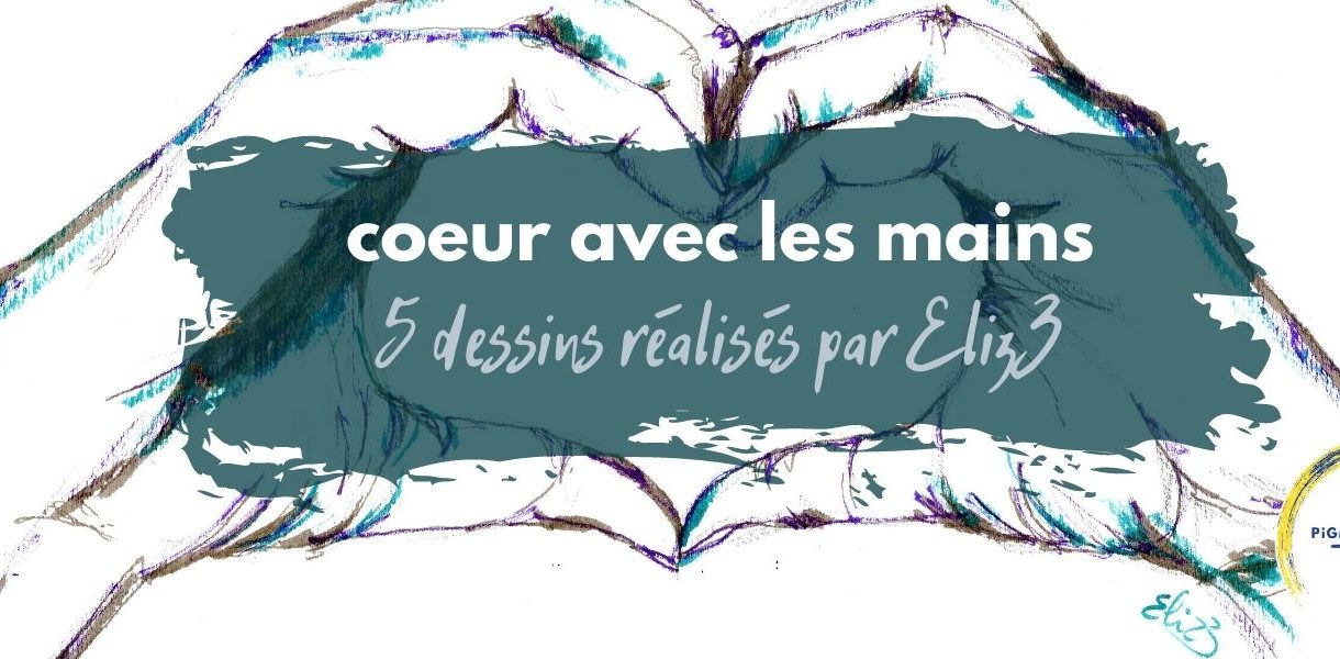 coeur avec les mains dessin