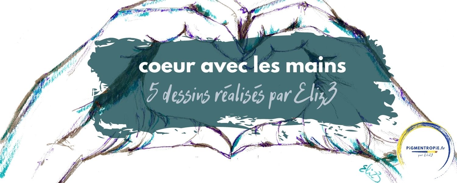 coeur avec les mains dessin