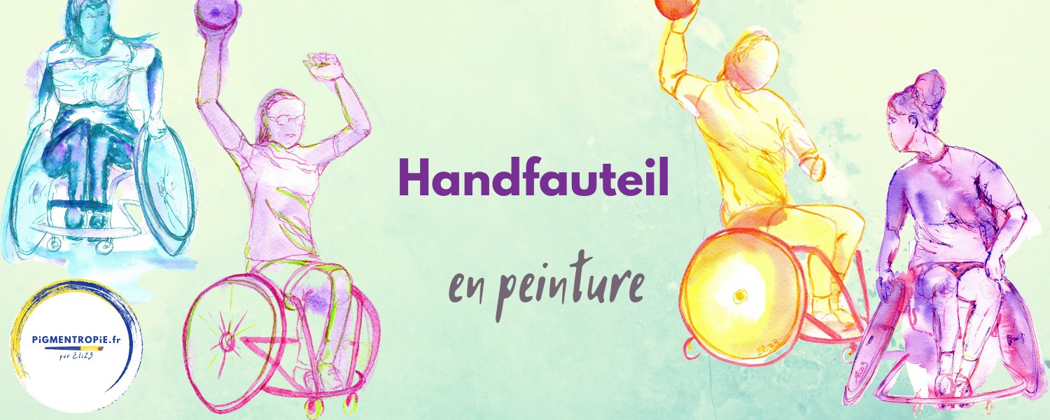 handfauteuil en peinture art handisport