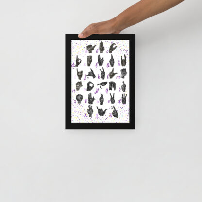 Alphabet LSF Poster encadré – Image 2